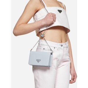 Prada Triangle-logo 婴儿蓝链条包