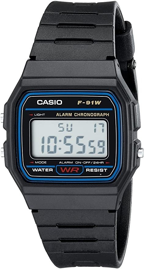 F91W-1 Classic Resin Strap Digital Sport Watch
