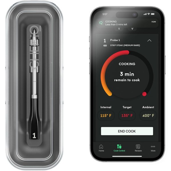 CHEF iQ Smart Wireless Meat Thermometer with Ultra-Thin Probe