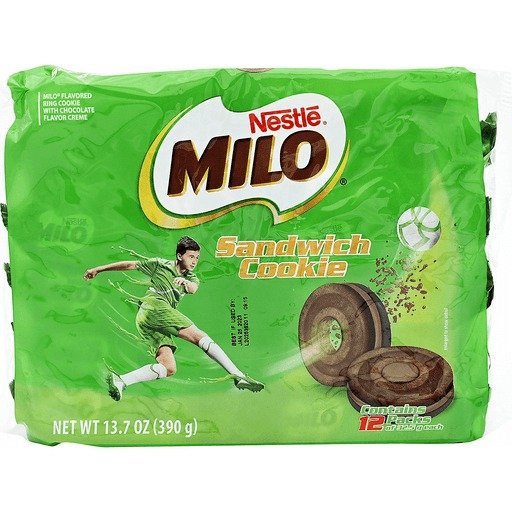 Milo Ring Sandwich Cookie W/Choc Cream 13.7 OZ