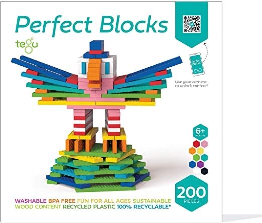 200 Piece Perfect Blocks Building Set- Amazon Exclusive, Multi Color
