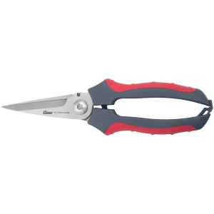Clauss 18039 8" Titanium Snips with Wire Cutter