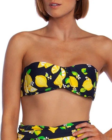 Lemon Love Bandeau Bikini Top