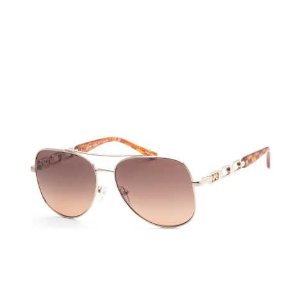 Michael Kors Women's Gold Aviator Sunglasses SKU: MK1121-1014K0-58 UPC: 725125396165