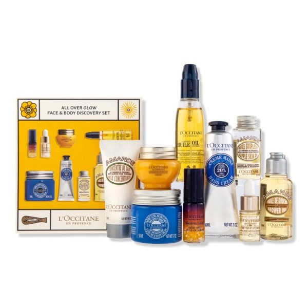 All Over Glow Face and Body Discovery Set - L'Occitane | Ulta Beauty