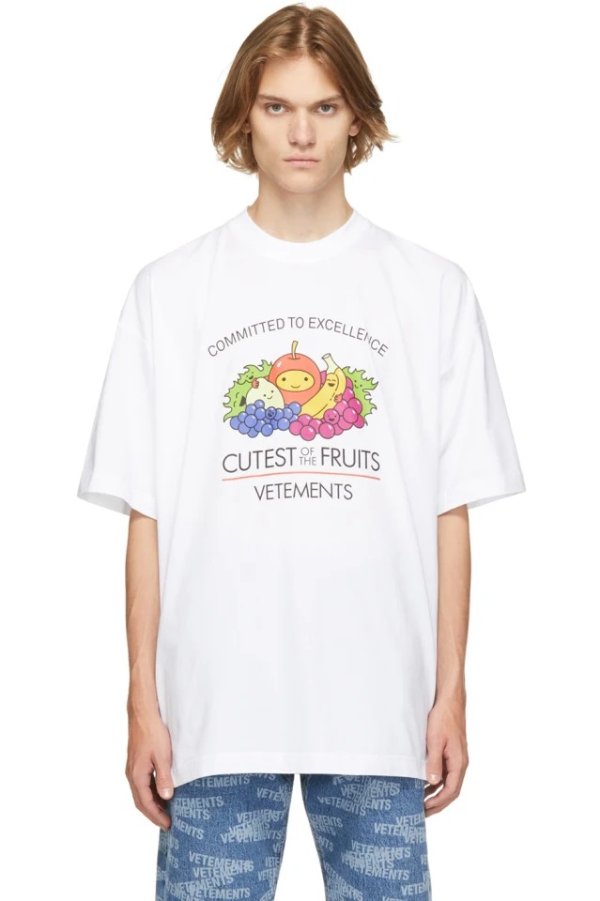 White 'Cutest Of The Fruits' T-Shirt