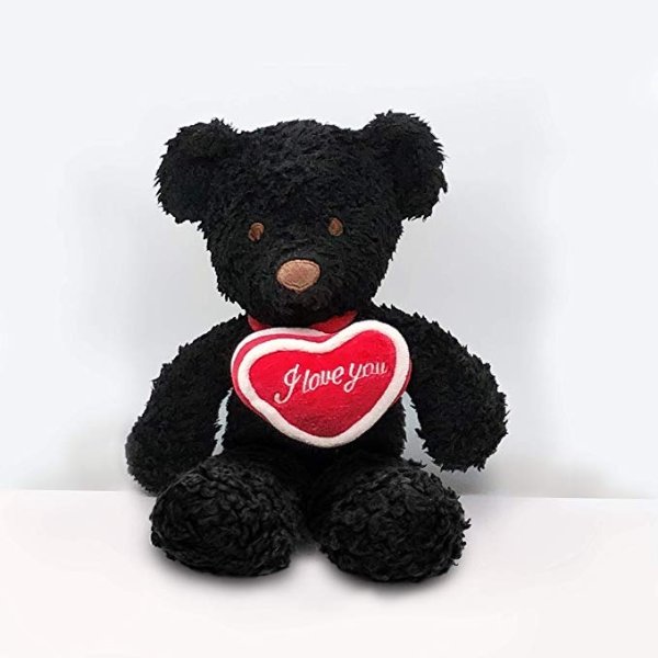Black 10" with I Love You Heart