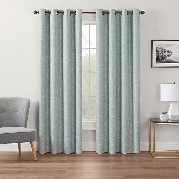 Andes Energy Saving 100% Blackout Grommet Top Single Curtain Panel
