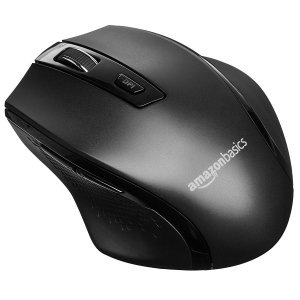 AmazonBasics Ergonomic DPI adjustable Wireless Mouse Black
