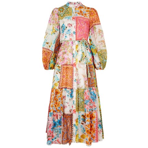 ZimmermannHalcyon printed cotton midi dress