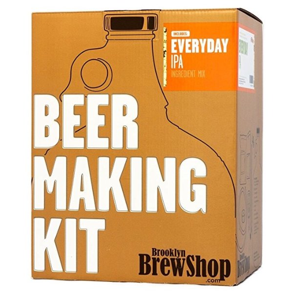 Everyday IPA Beer Making Kit: All-Grain Starter Set With Reusable Glass Fermenter, Brew Equipment, Ingredients (Malted Barley, Hops, Yeast) Perfect For Brewing Craft Beer At Home