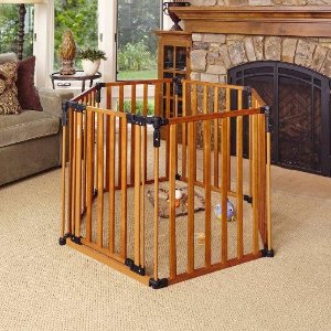 North States Superyard 3 in 1 Wood Gate, Prime members only