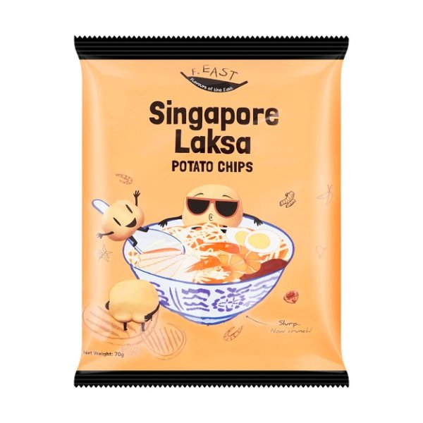 F. EAST Potato Chips Singapore Laksa 70g