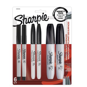 SHARPIE Permanent Markers Variety Pack 6 Count