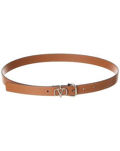 VLogo Leather Belt / Gilt