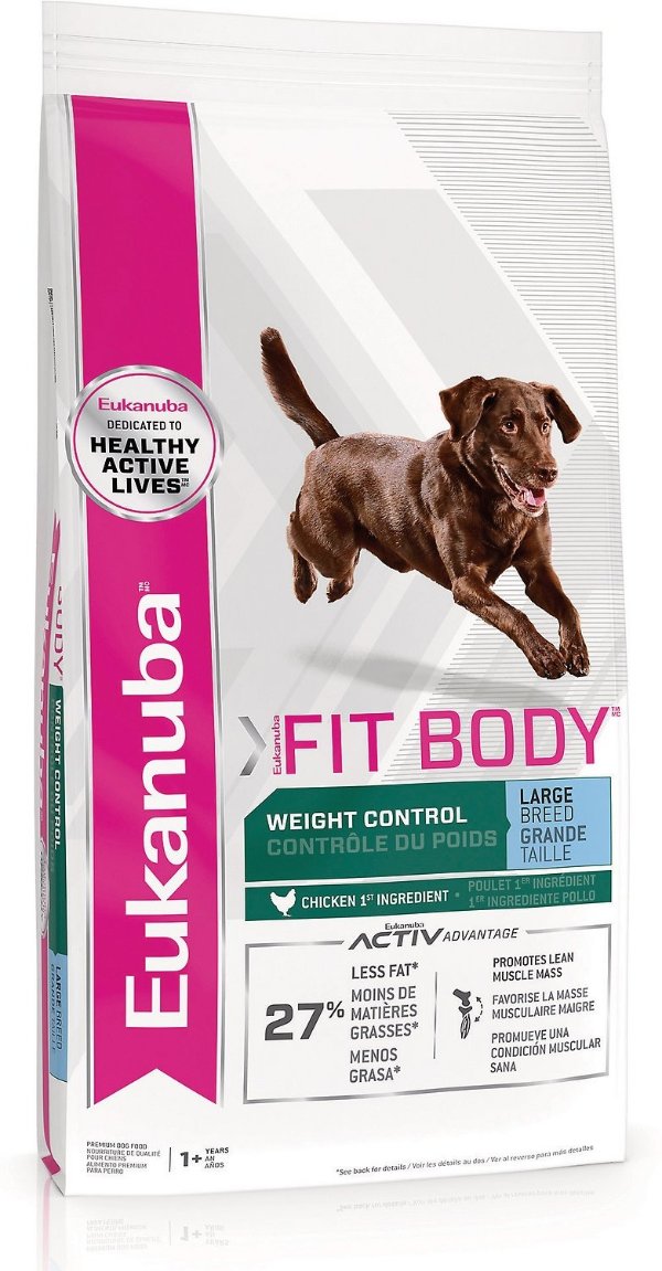 Fit Body Weight Control Chicken Formula Large Breed Dry Dog Food, 30-lb bag - Chewy.com