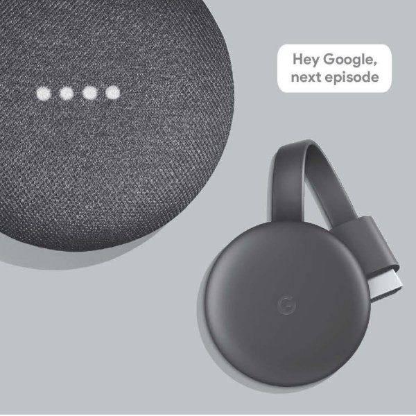 Google 智能电视套装 (Home Mini + Chromecast)