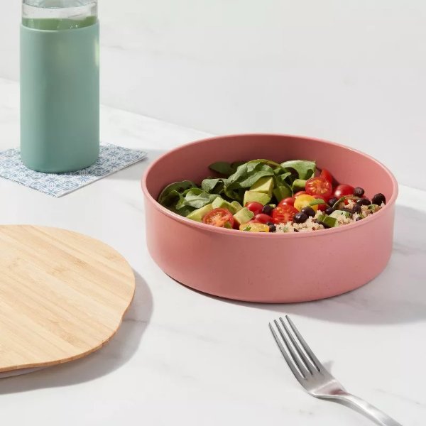 Salad Bento with Bamboo Lid Terra Rose Brown - Threshold&#8482;