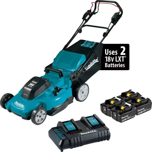 18V X2 (36V) LXT Lithium-Ion Cordless 21 in. Walk Behind Self-Propelled Lawn Mower Kit w/4 Batteries (5.0Ah)