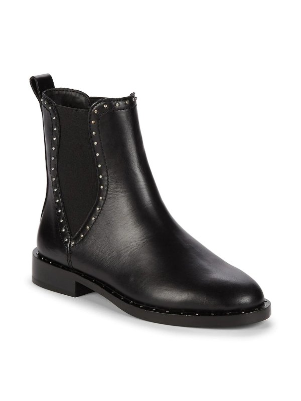Sabeen Studded Leather Chelsea Boots