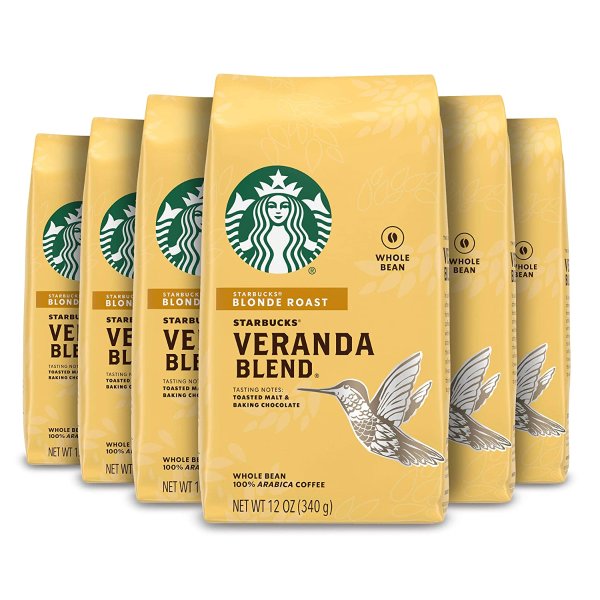 Veranda Blend 轻焙咖啡豆 12oz 6包