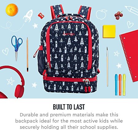 Kids Backpack and Lunch Bag Rocket - Office Depot