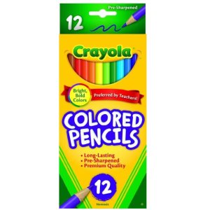 Crayola Colored Pencils, Assorted Colors, 12 count @ Amazon.com