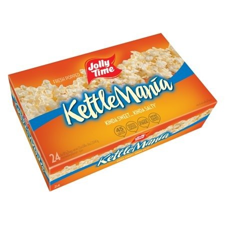 KettleMania Microwave Kettle Corn | Sweet & Salty Glazed Gourmet Popcorn (Bulk 24-Count Box)