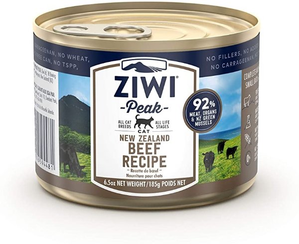 ZIWI Peak Canned Wet Cat Food – All Natural, High Protein, Grain Free & Limited Ingredient, with Superfoods