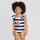 Toddler Girls' Stripe One Piece Swimsuit - Cat & Jack&#153; Navy