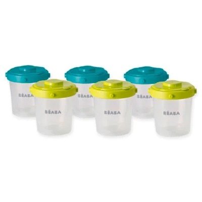 ® Clip 6-Piece 7 oz. Food Storage Container Set in Peacock | buybuy BABY