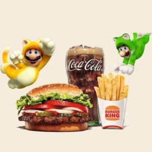 Burger King 消费$1以上送儿童餐+任天堂系列玩具