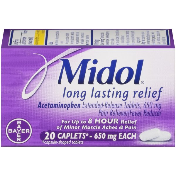 Long Lasting Relief, For relief of Menstrual Pain, Caplets, 20ct