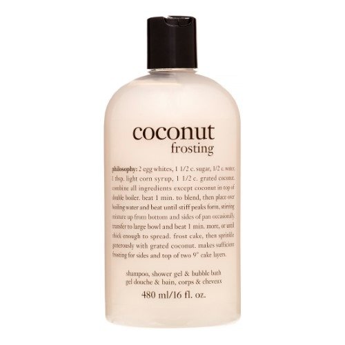 Coconut Frosting Shampoo, Shower Gel & Bubble Bath, 16 Oz
