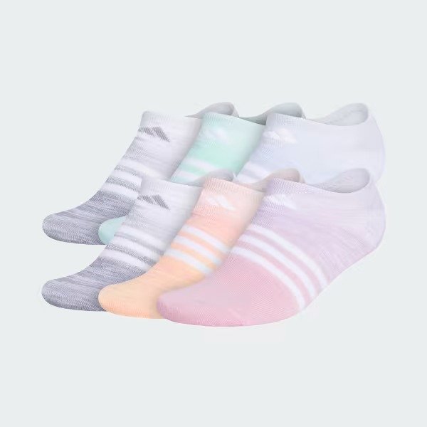 Superlite Multi Space Dye No-Show Socks 6 Pairs