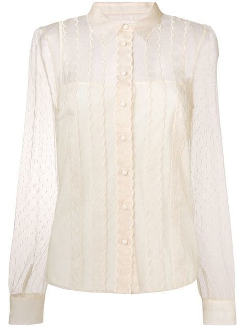 lace long sleeve blouse