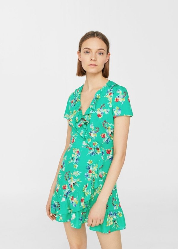Ruffled floral dress - Women | OUTLET USA