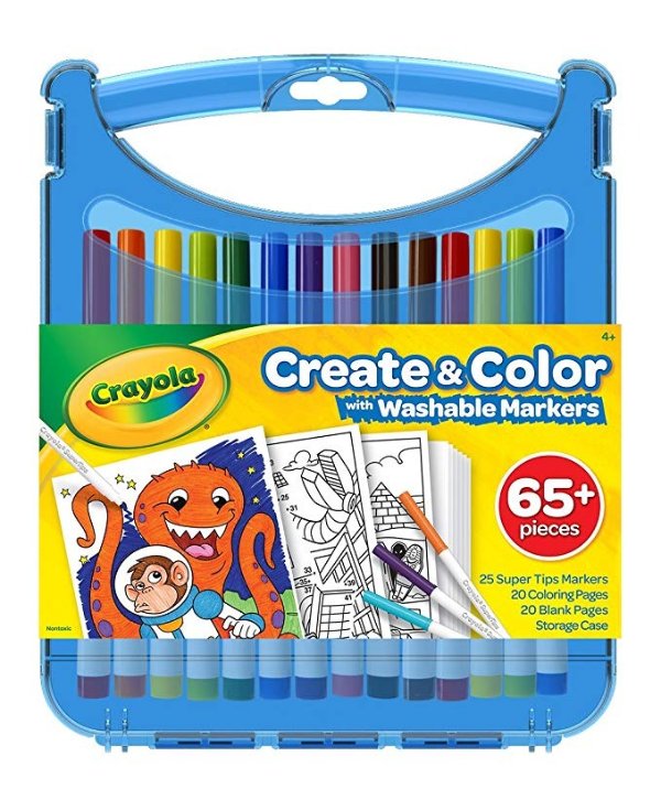 Colored Pencil Kits with Super Tips, Travel Art Set, Great for Kids, Ages 4, 5, 6, 7, 8