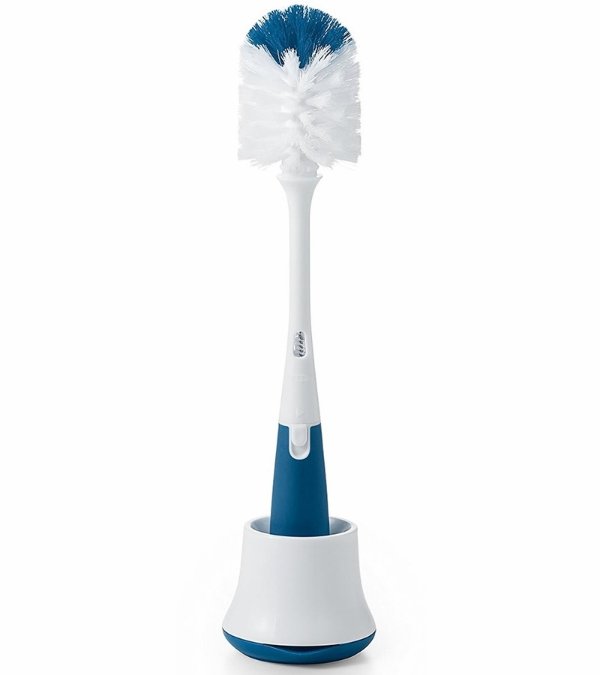Bottle Brush with Nipple Cleaner & Stand - Navy
