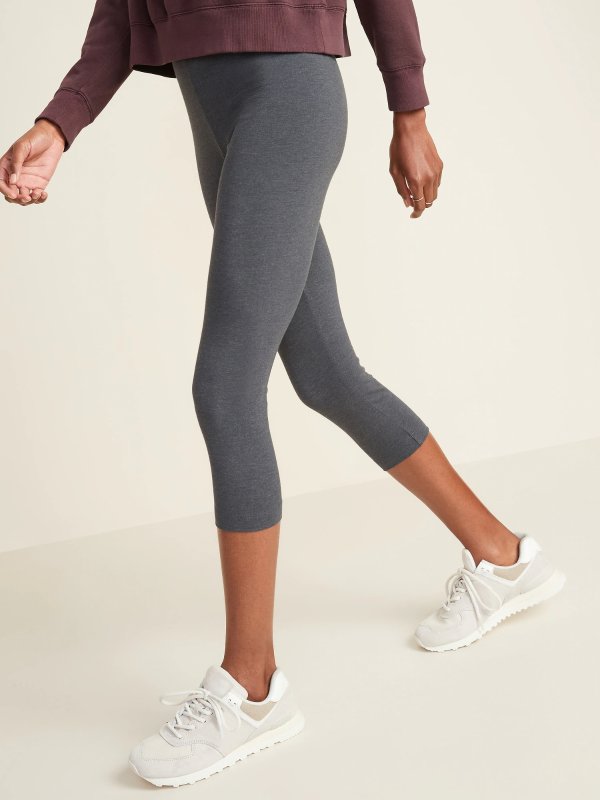 High-Waisted Cropped Leggings for Women