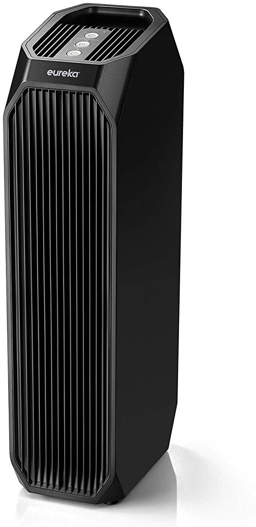 Instant Clear 26' NEA120 Purifier, 3-in-1 True HEPA Air Cleaner with Carbon Activated Filter and UV LED, for Allergies, Pollen, Pets, Odors, Smoke, Dust, Black