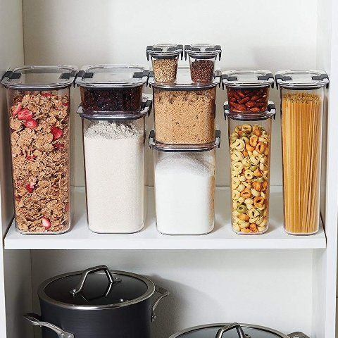 Rubbermaid Brilliance 10-Piece Pantry Food Storage Container Set