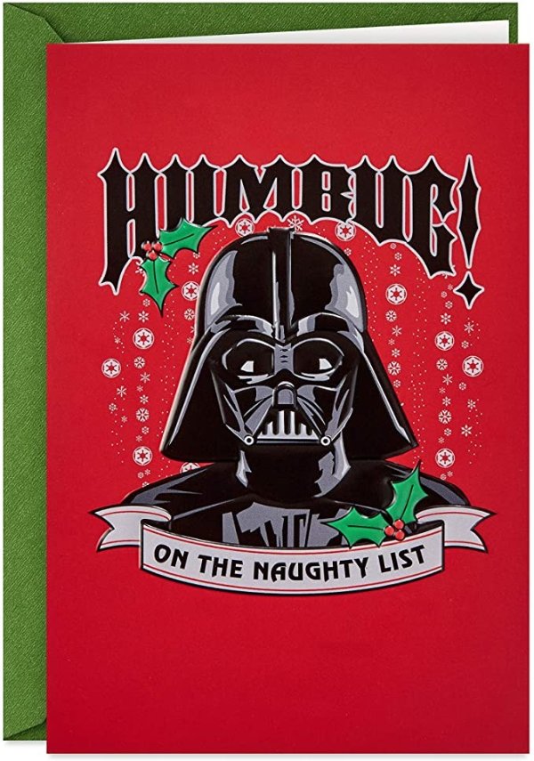 Star Wars Boxed Christmas Cards, Darth Vader (16 Cards and 17 Envelopes)