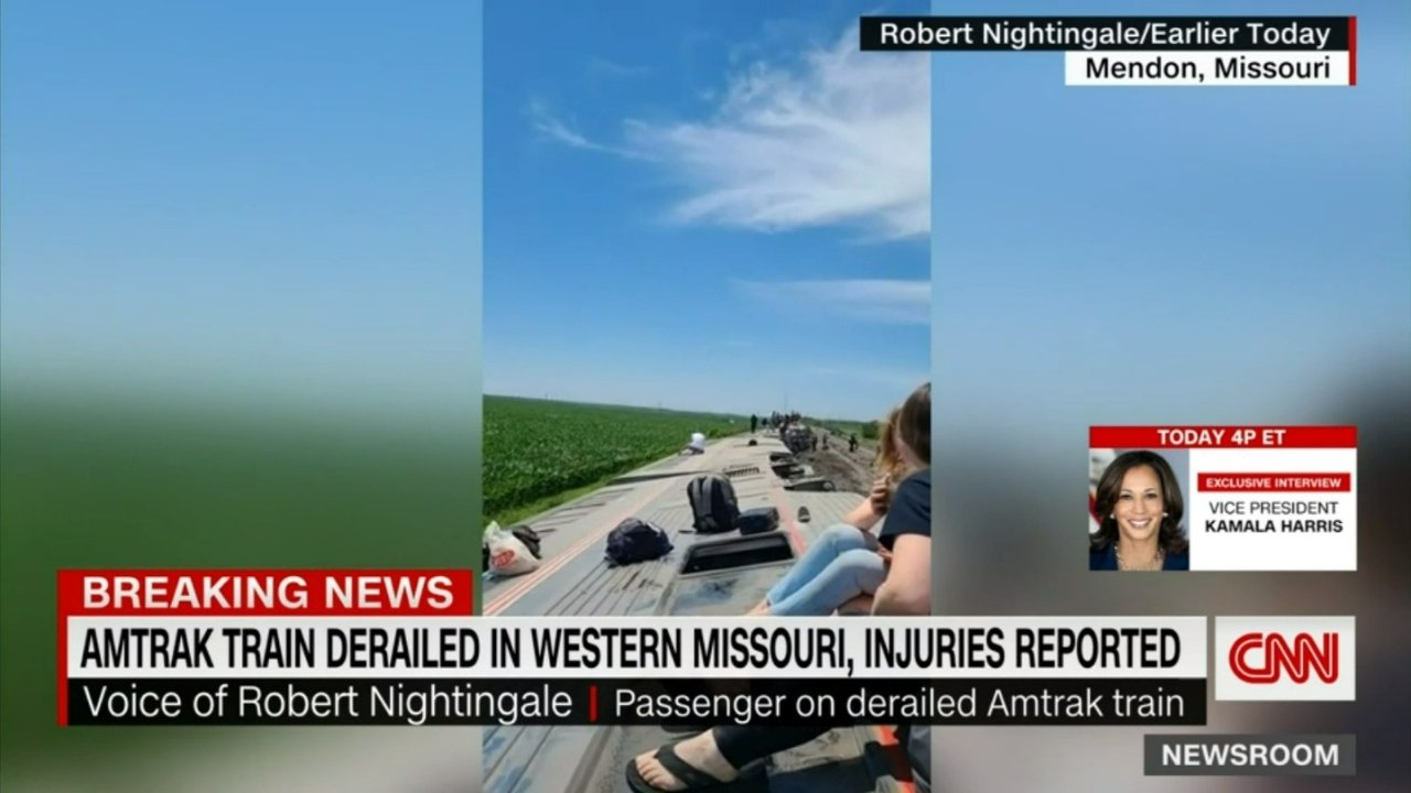 至少3死50伤！洛杉矶至芝加哥的Amtrak火车在密苏里州脱轨