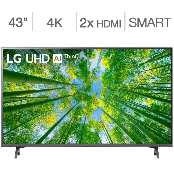 43" UQ8000 4K UHD LED LCD 电视机