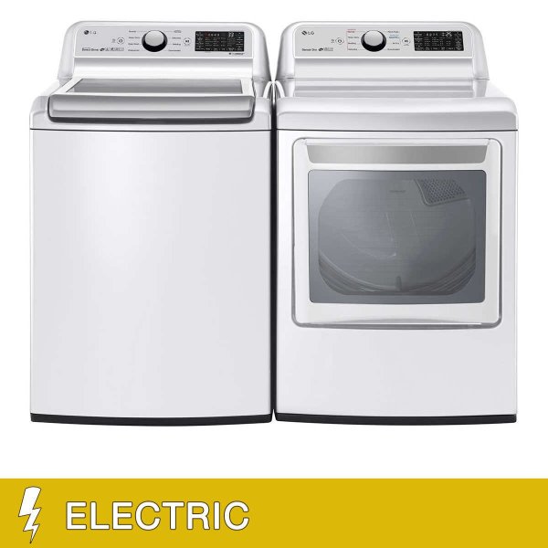 5.0 cu. ft. Washer and 7.3 cu. ft. ELECTRIC Dryer with SmartDiagnosis™