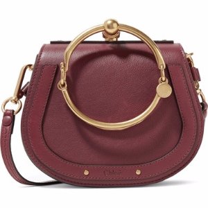 Chloe Nile Bracelet small leather and suede shoulder bag @ Net-A-Porter UK
