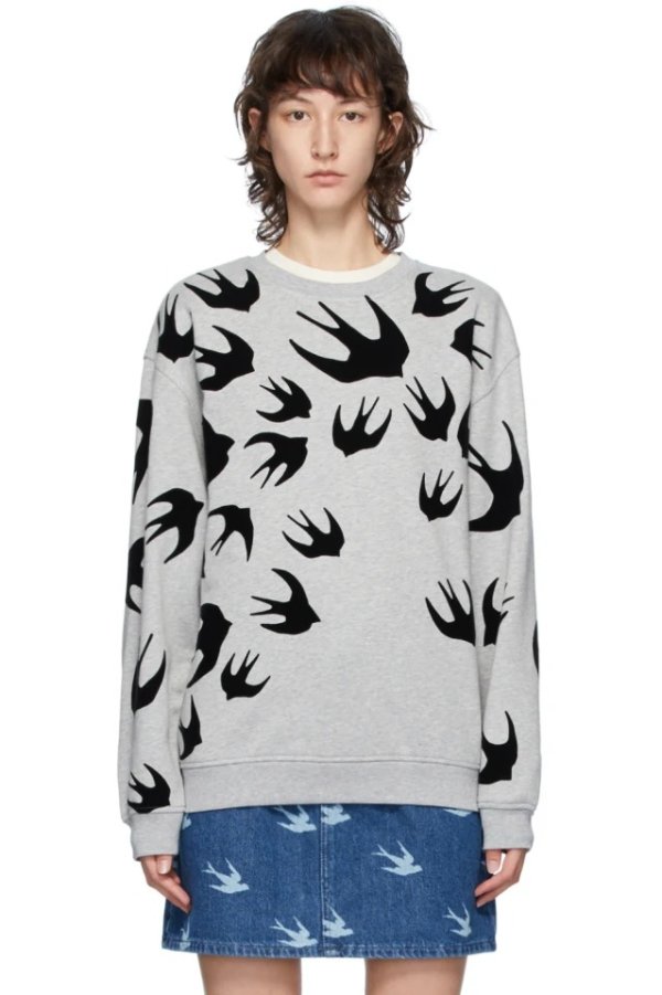 Grey Swallows Sweatshirt
