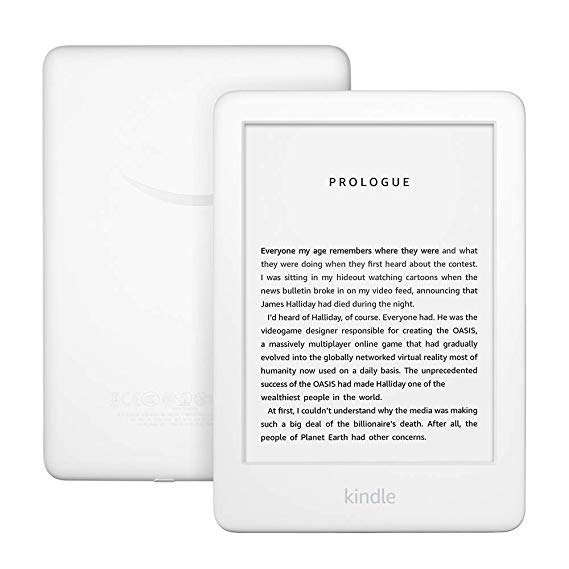 All-new Kindle - Now with a Built-in Front Light - White - Includes Special Offers + Kindle Unlimited (with auto-renewal)