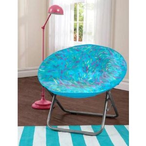 Your Zone Spiker Faux Fur Saucer Chair